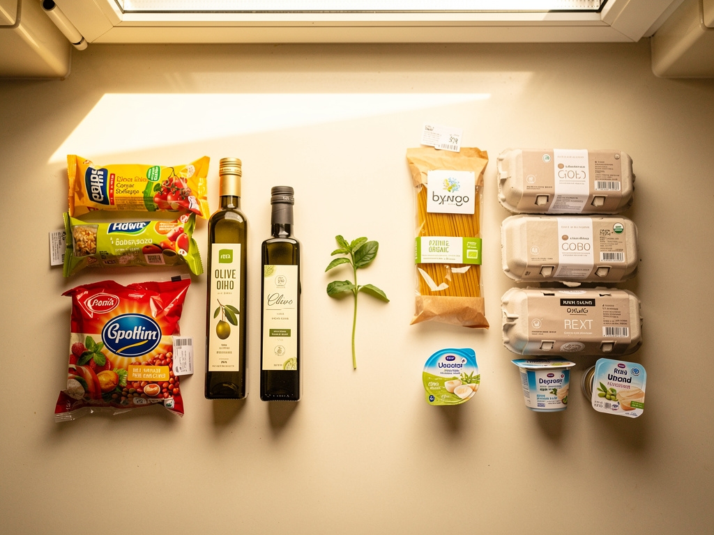 Ekologiczne produkty spożywcze obok konwencjonalnych odpowiedników